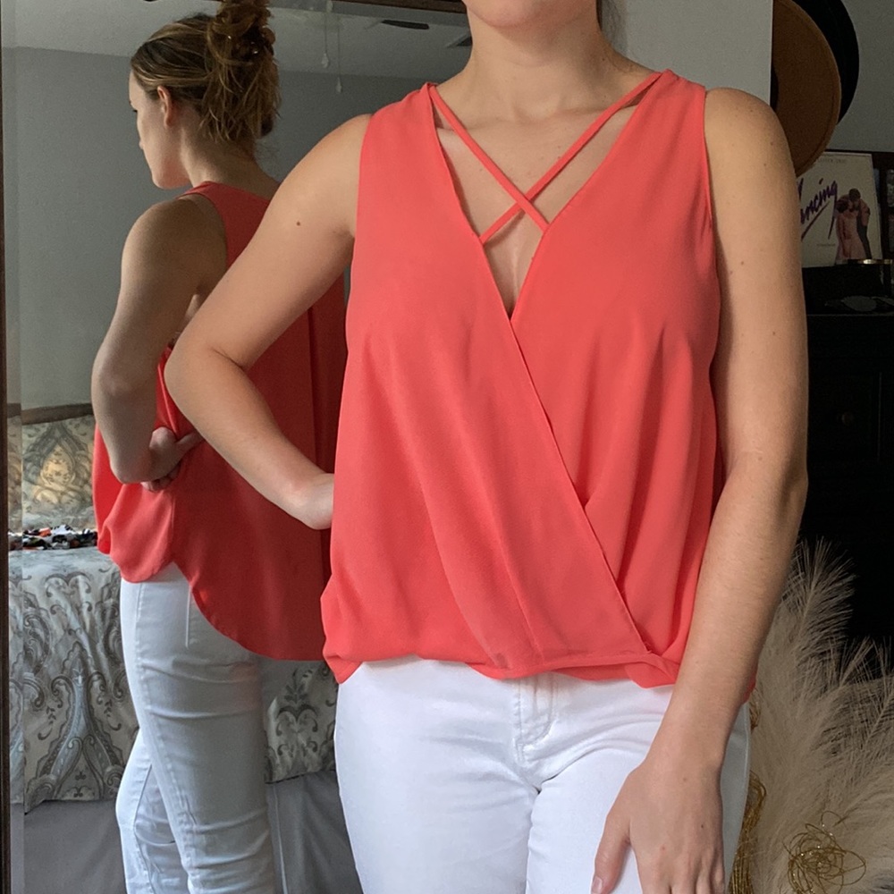 Criss Cross Detail and Wrap Style Top